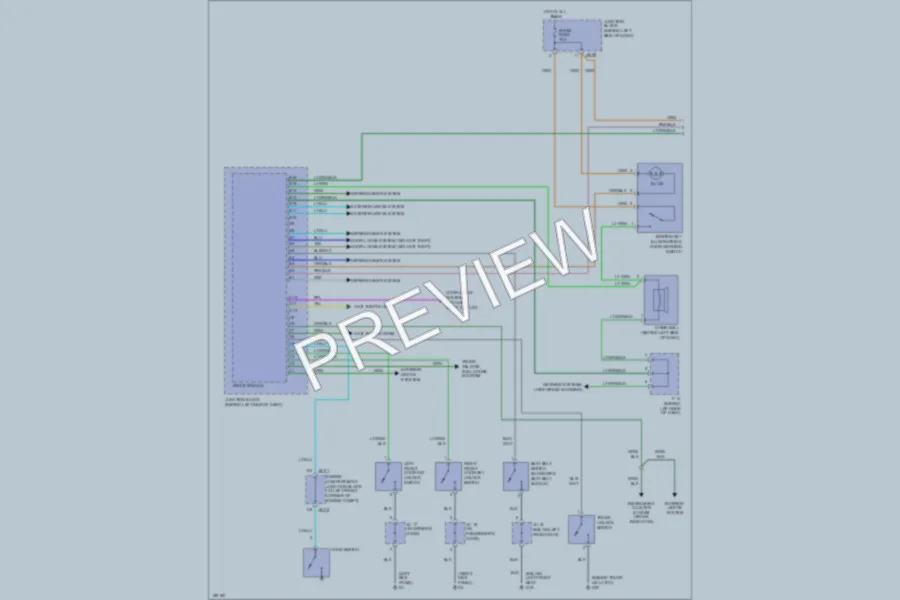2002 Kia Optima Body Computer wiring diagram preview