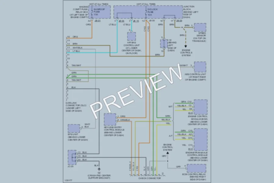 2002 Kia Optima Computer Data Lines wiring diagram preview