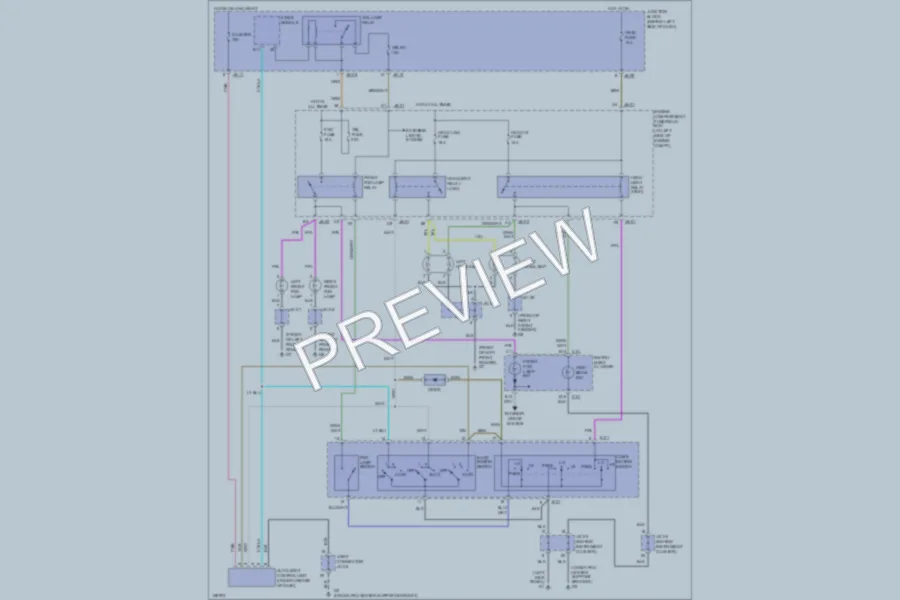 2002 Kia Optima Headlights wiring diagram preview