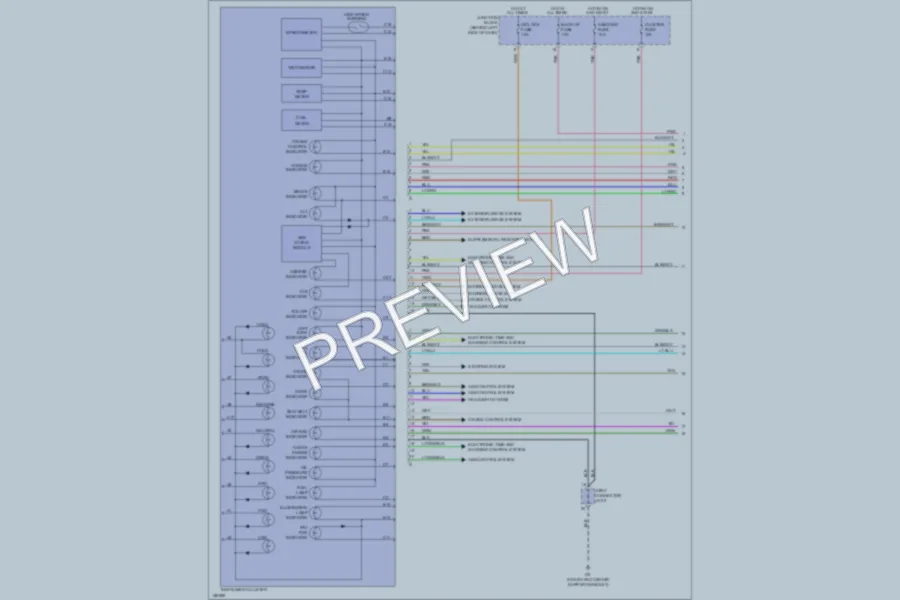 2002 Kia Optima Instrument Cluster wiring diagram preview