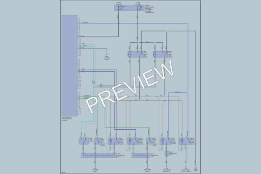 2002 Kia Optima Power Door Locks wiring diagram preview