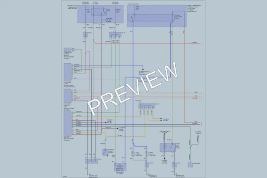 2002 Kia Sedona Headlights wiring diagram preview