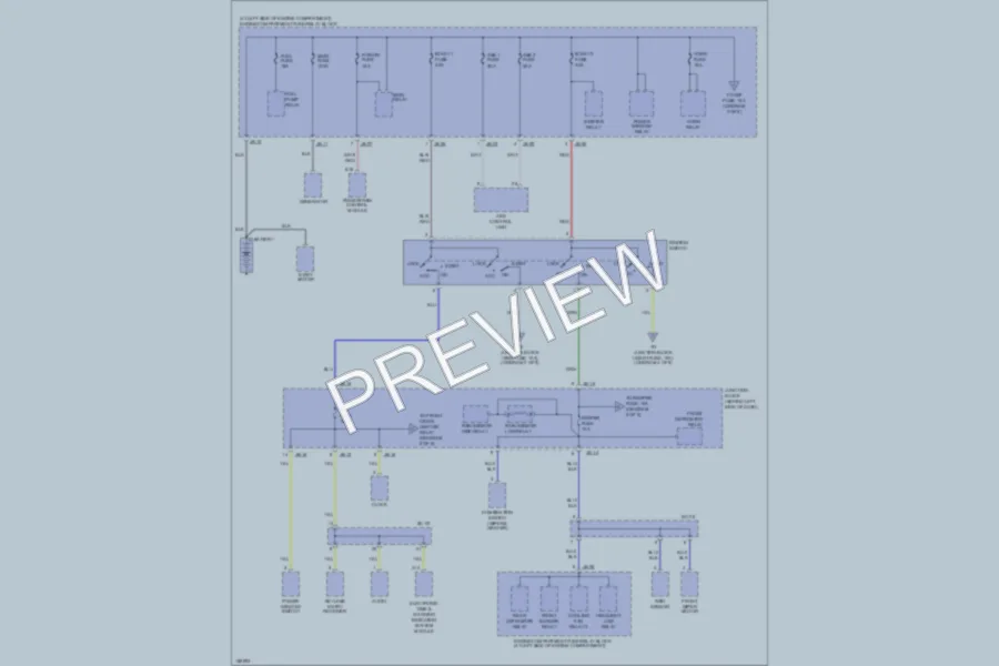 2002 Kia Sedona Power Distribution wiring diagram preview