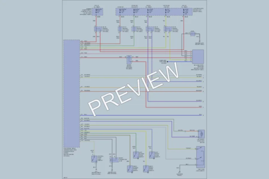 2002 Kia Sedona Power Door Locks wiring diagram preview