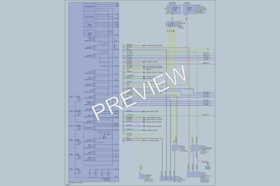 2002 Kia Spectra Instrument Cluster wiring diagram preview