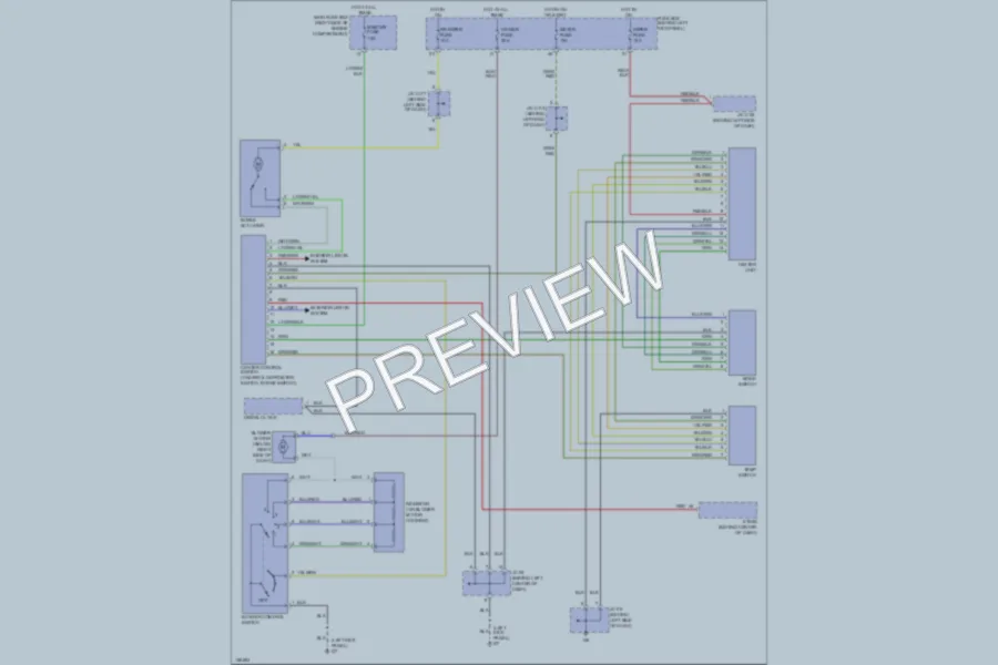2002 Kia Sportage Air Conditioning wiring diagram preview