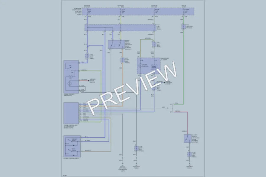2002 Kia Sportage Cruise Control wiring diagram preview