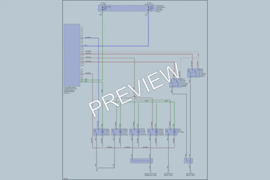 2002 Kia Sportage Power Door Locks wiring diagram preview