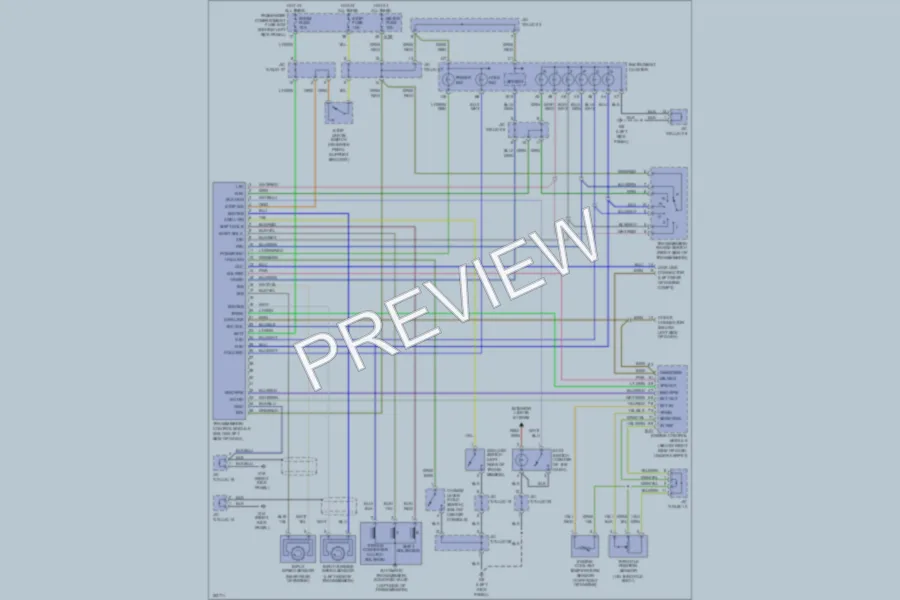 2002 Kia Sportage Transmission wiring diagram preview