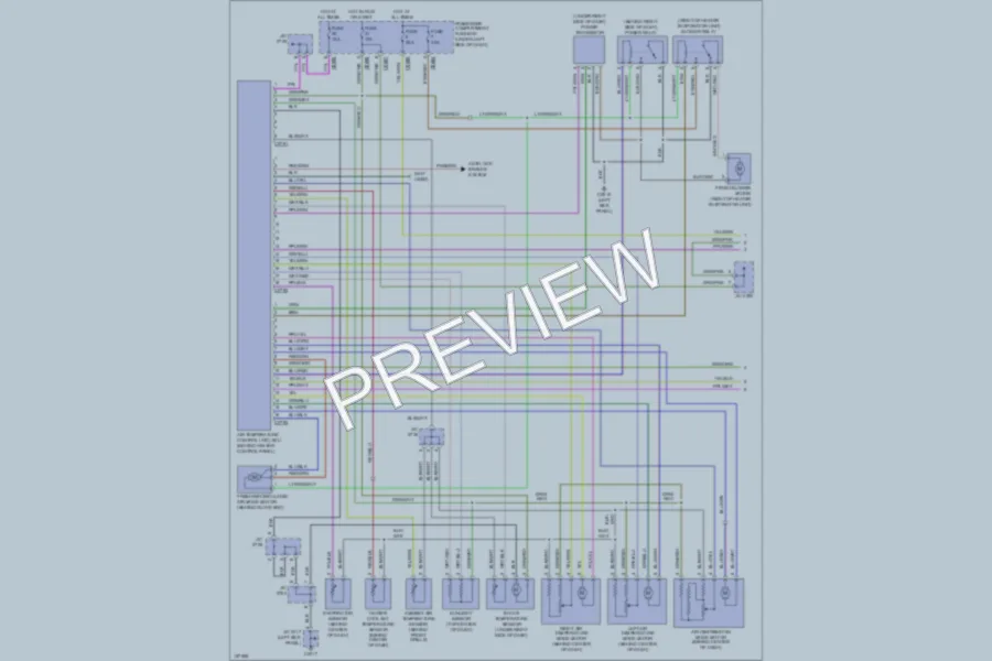 2002 LandRover Discovery Air Conditioning wiring diagram preview