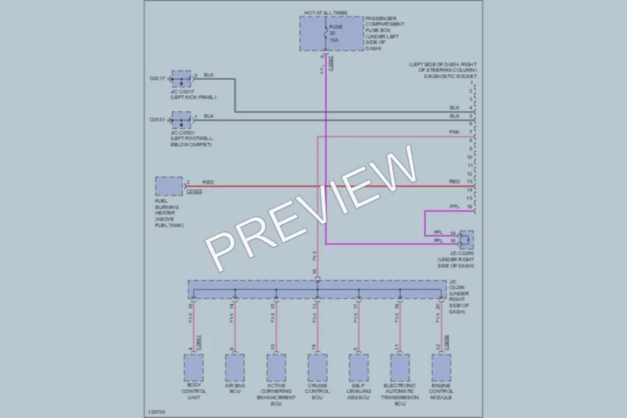 2002 LandRover Discovery Computer Data Lines wiring diagram preview
