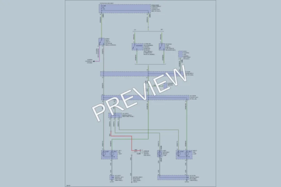2002 LandRover Discovery Exterior Lights wiring diagram preview