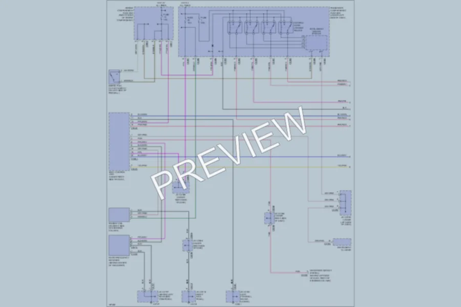 2002 LandRover Discovery Power Door Locks wiring diagram preview