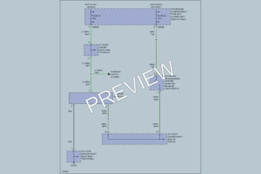 2002 LandRover Discovery Power Mirrors wiring diagram preview