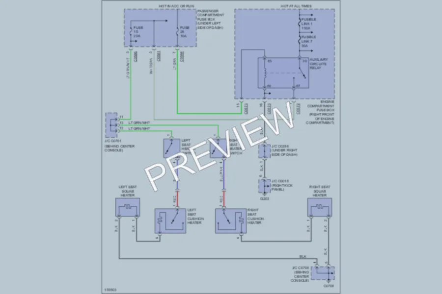 2002 LandRover Discovery Power Seats wiring diagram preview