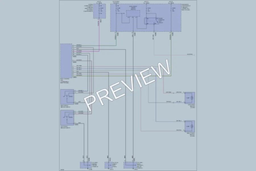 2002 LandRover Discovery Power Windows wiring diagram preview