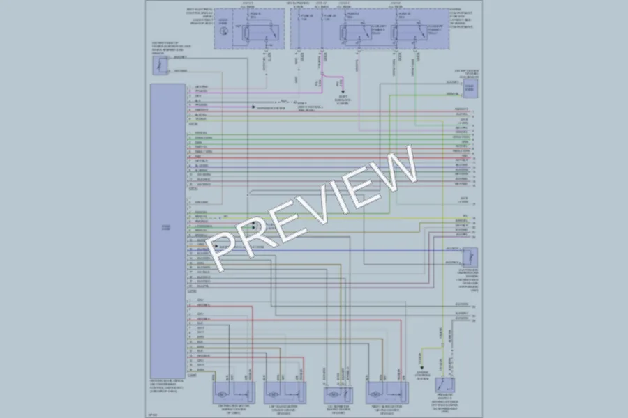2002 LandRover RangeRover Air Conditioning wiring diagram preview