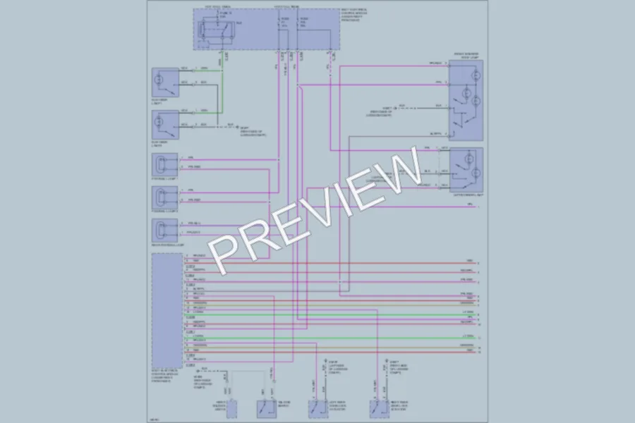 2002 LandRover RangeRover Interior Lights wiring diagram preview
