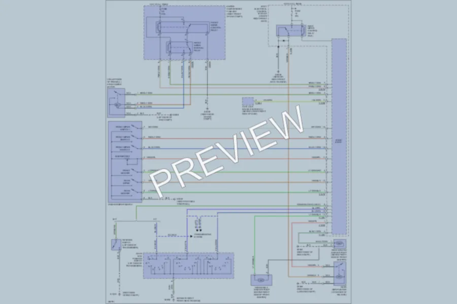 2002 LandRover RangeRover Wiper Washer wiring diagram preview