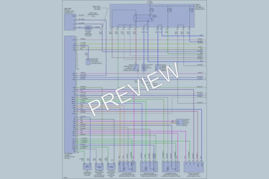 2002 Lexus ES300 Air Conditioning wiring diagram preview