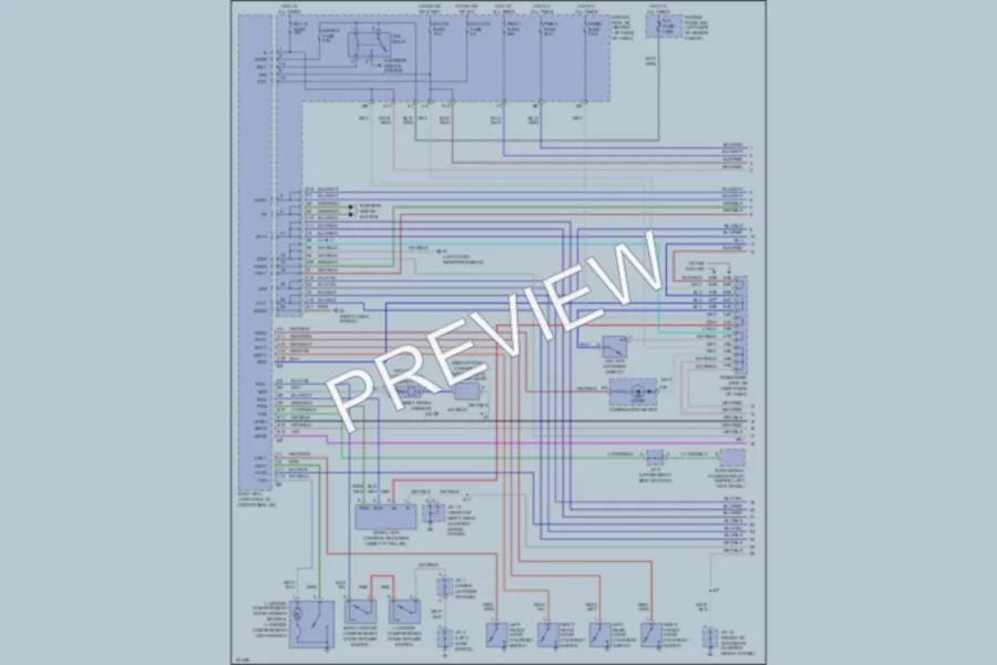 2002 Lexus ES300 Anti Theft wiring diagram preview