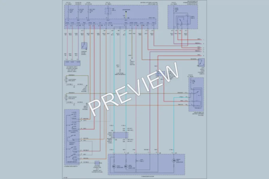 2002 Lexus ES300 Headlights wiring diagram preview