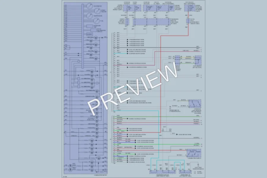 2002 Lexus ES300 Instrument Cluster wiring diagram preview