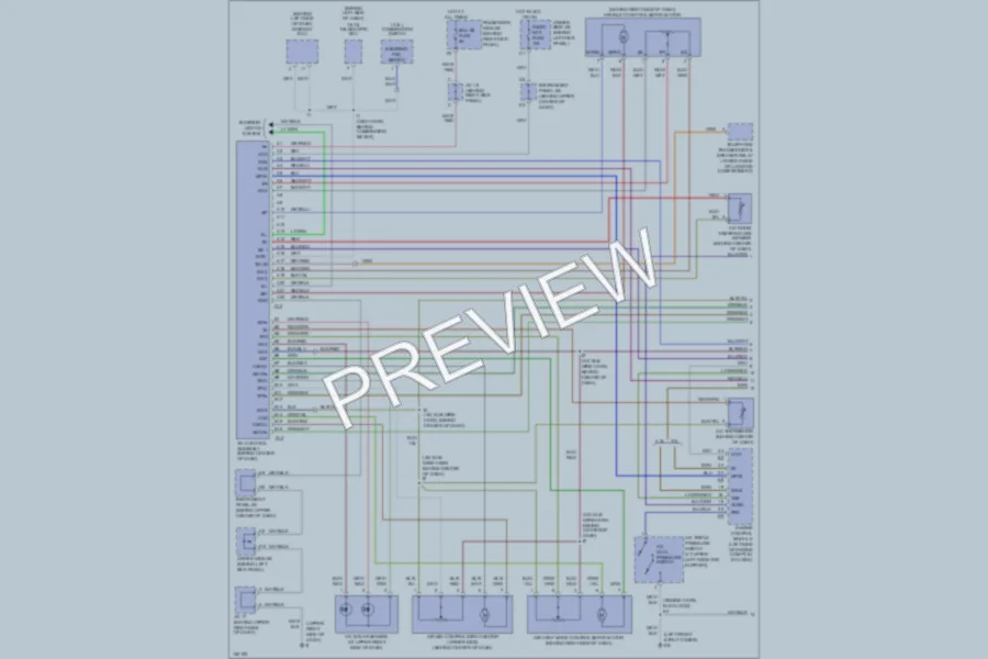 2002 Lexus GS300 Air Conditioning wiring diagram preview