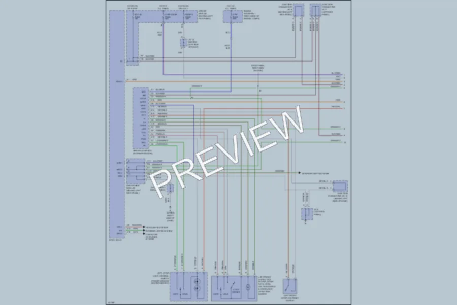 2002 Lexus GS300 Power Door Locks wiring diagram preview