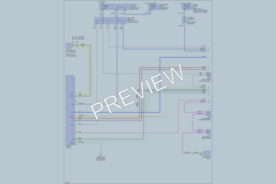 2002 Lexus GS300 Radio wiring diagram preview