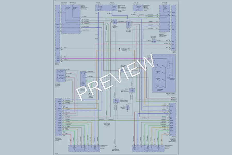 2002 Lexus GS430 Memory Systems wiring diagram preview