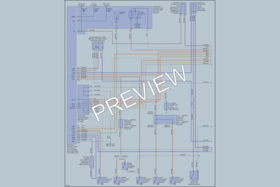 2002 Lexus IS300 Anti Theft wiring diagram preview