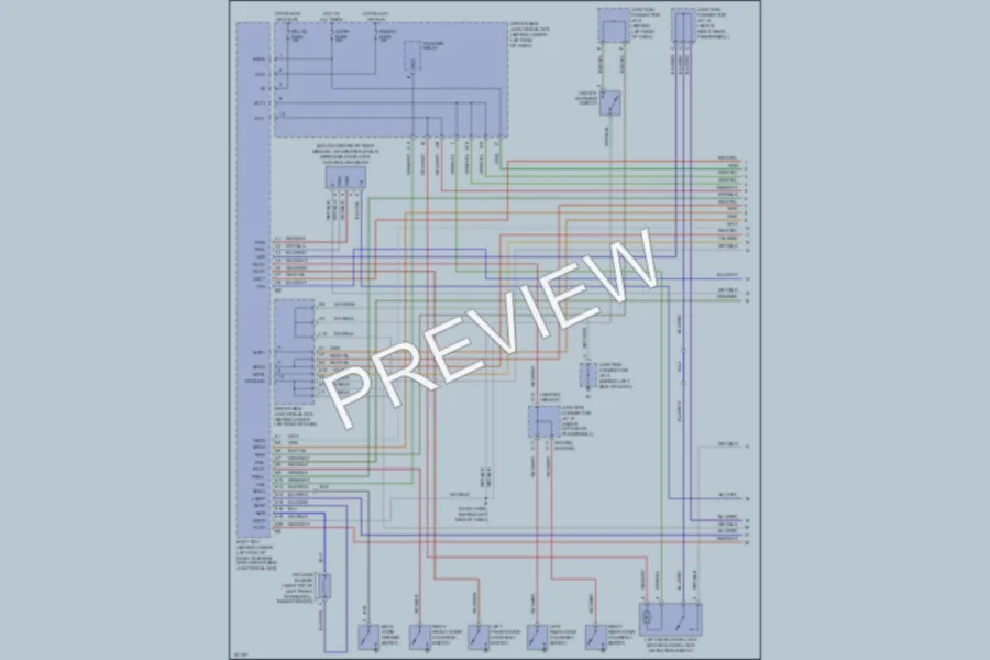 2002 Lexus IS300 Power Door Locks wiring diagram preview