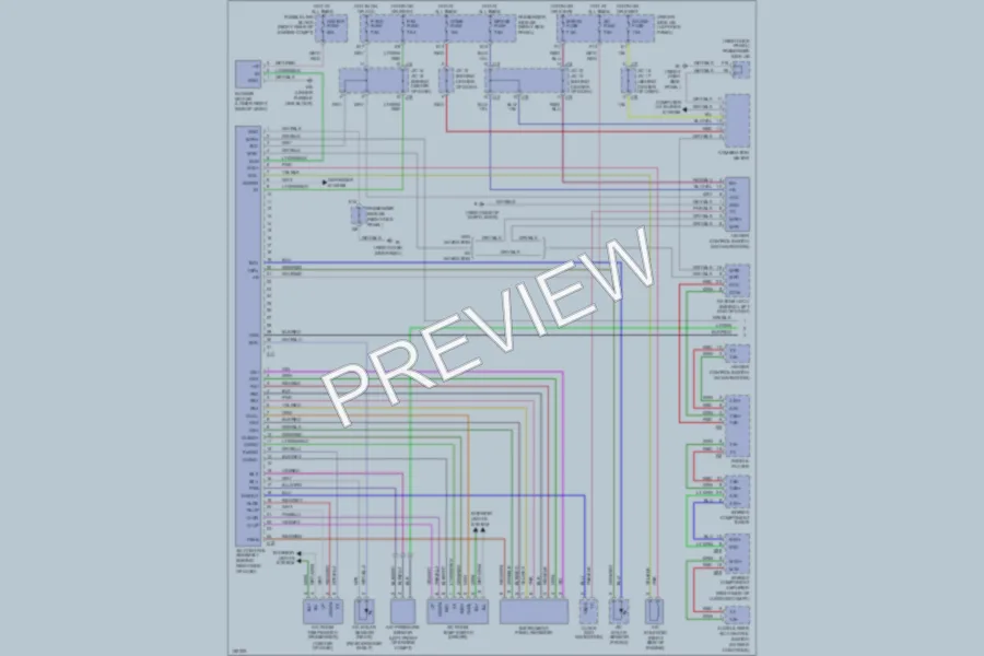 2002 Lexus LS430 Air Conditioning wiring diagram preview