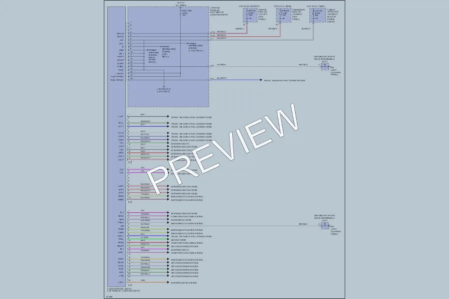 2002 Lexus LS430 Body Computer wiring diagram preview