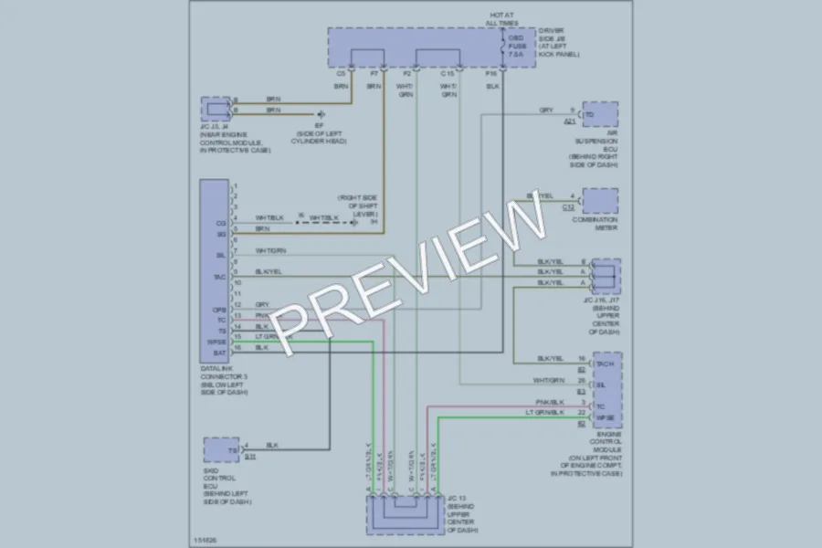 2002 Lexus LS430 Computer Data Lines wiring diagram preview