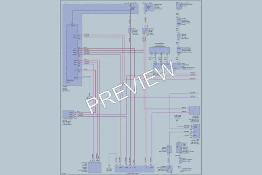 2002 Lexus LS430 Headlights wiring diagram preview