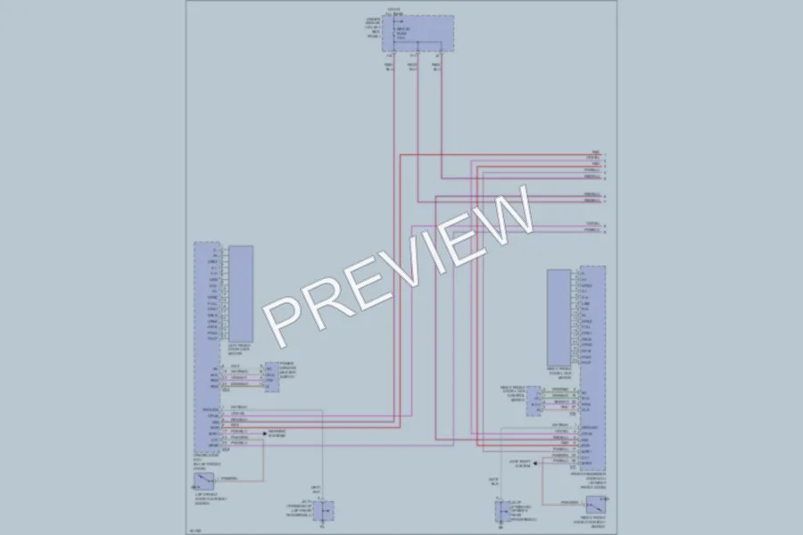 2002 Lexus LS430 Power Door Locks wiring diagram preview