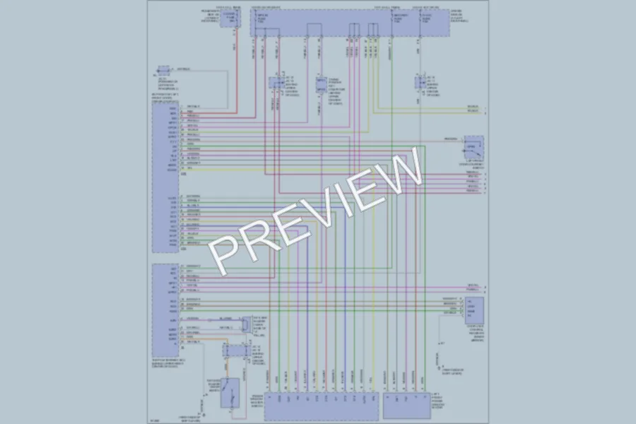 2002 Lexus LS430 Power Windows wiring diagram preview