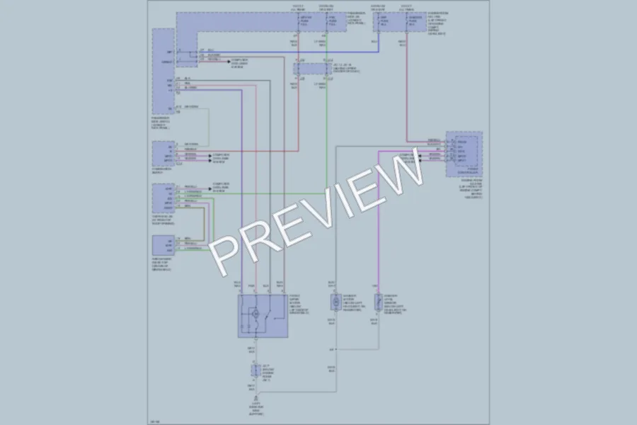 2002 Lexus LS430 Wiper Washer wiring diagram preview