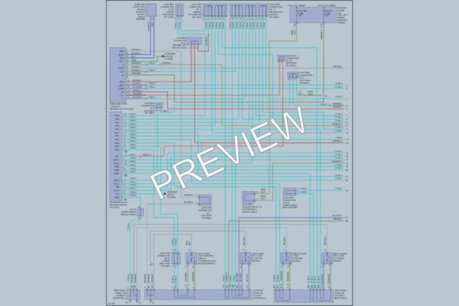2002 Lexus LX470 Anti Theft wiring diagram preview