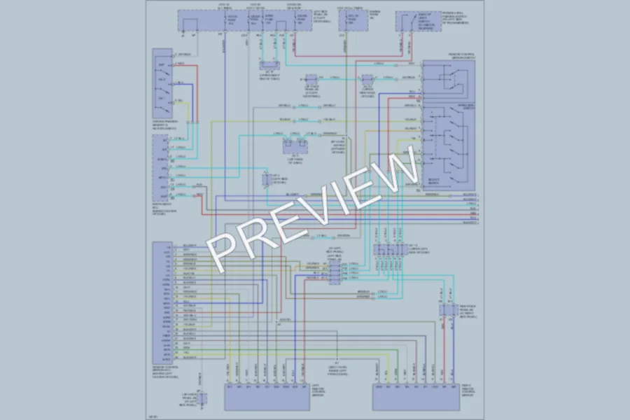 2002 Lexus LX470 Memory Systems wiring diagram preview