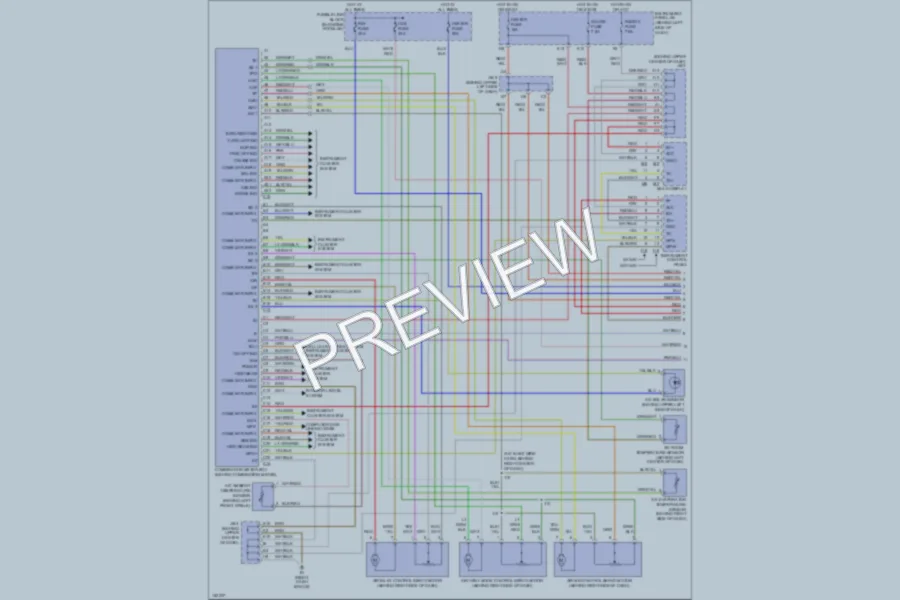 2002 Lexus RX300 Air Conditioning wiring diagram preview