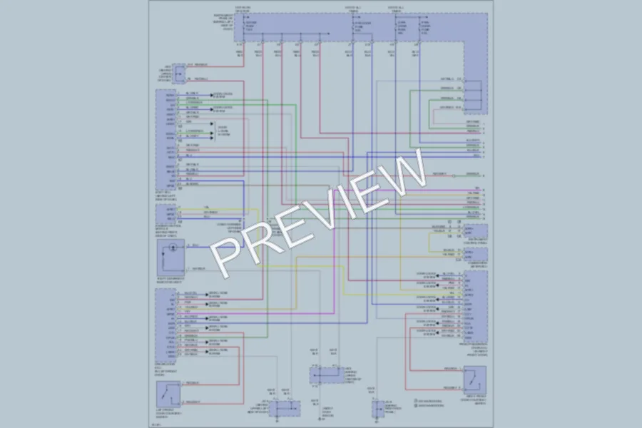 2002 Lexus RX300 Anti Theft wiring diagram preview