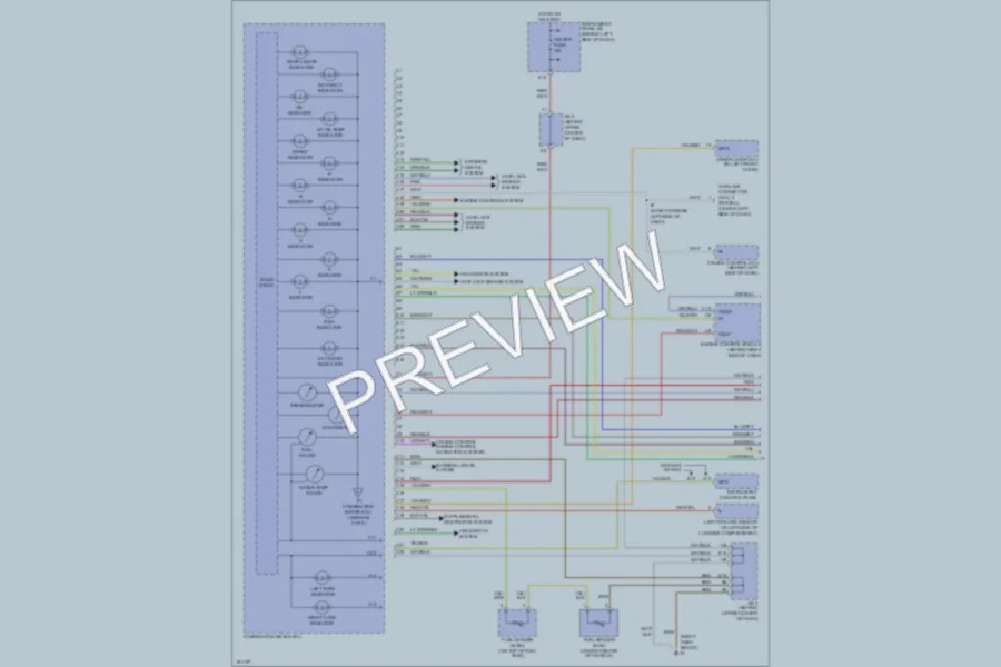 2002 Lexus RX300 Instrument Cluster wiring diagram preview