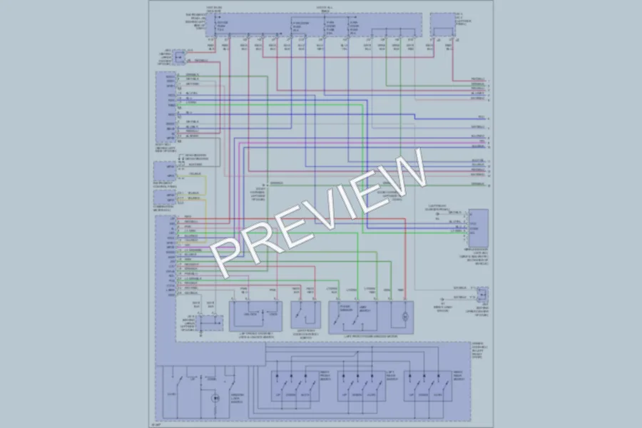 2002 Lexus RX300 Power Windows wiring diagram preview