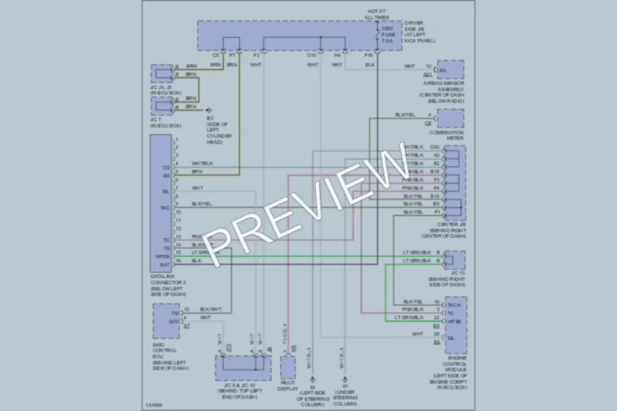 2002 Lexus SC430 Computer Data Lines wiring diagram preview