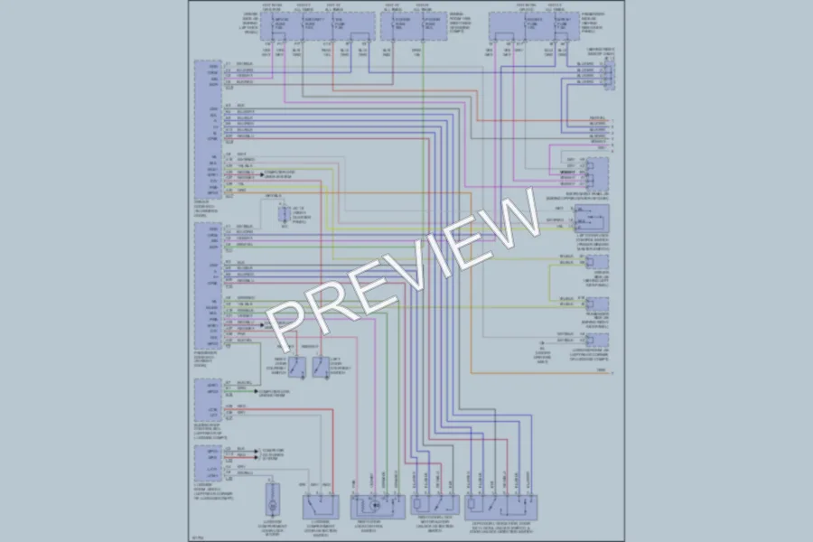 2002 Lexus SC430 Power Door Locks wiring diagram preview
