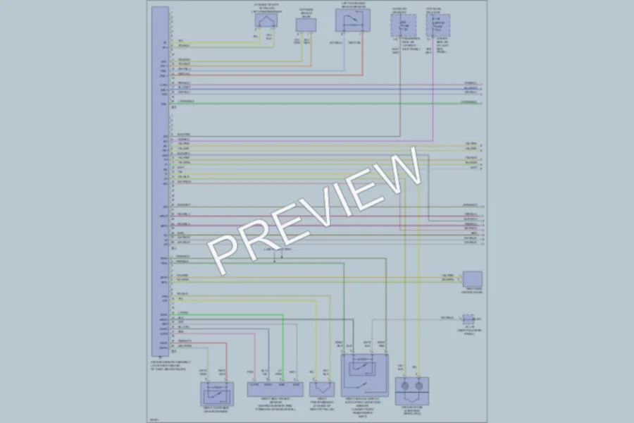 2002 Lexus SC430 Supplemental Restraints wiring diagram preview