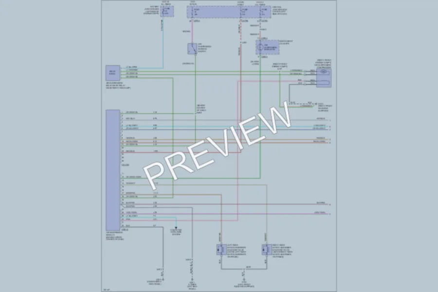 2002 Lincoln Blackwood Electronic Suspension wiring diagram preview
